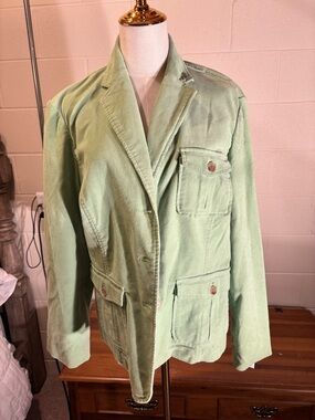 Light Green Corduroy Blazer